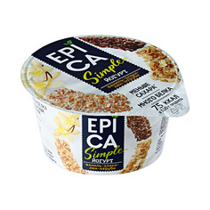 Йогурт Epica Simple ваниль, злаки, лен, отруби 1,7% 130 г