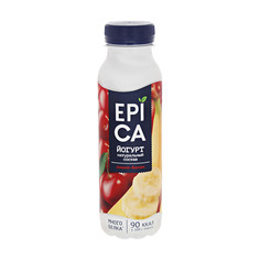 Йогурт Epica вишня, банан 2,5% 290 г