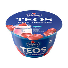 Йогурт Савушкин продукт Греческий Teos Вишня 2% 140 г