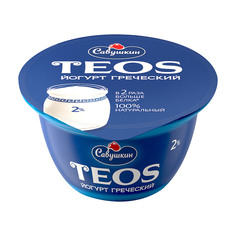 Йогурт Савушкин продукт Греческий Teos натуральный 2% 140 г