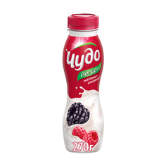 Йогурт Чудо Малина, ежевика 2,4% 270 г