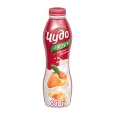 Йогурт Чудо Персик, абрикос 2,4% 690 г
