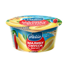 Йогурт Valio Clean label Малибу Смусси медовая дыня и семена чиа 2,6% 140 г