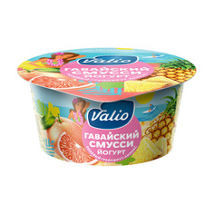 Йогурт Valio Clean label Гавайский Смусси с розовым грейпфрутом и ананасом 2,6% 140 г