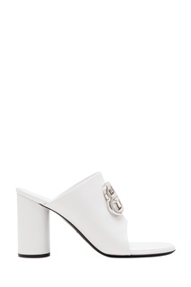 Белые мюли с монограммами BB Balenciaga