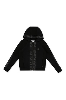 Черная толстовка с логотипами Philipp Plein