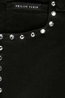 Черная юбка с кристаллами Philipp Plein
