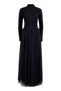 Черное платье с фатиновой юбкой Fabiana Filippi