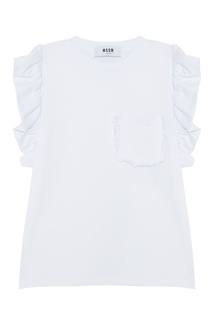 Однотонная футболка Msgm