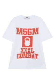 Хлопковая футболка Msgm