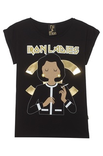 Хлопковая футболка Iron Ladies Nil&Mon
