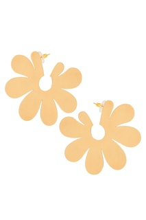 Позолоченные серьги-цветы Simone Rocha