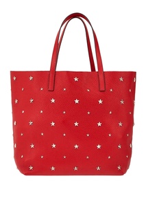 Кожаная сумка-шопер Red Valentino