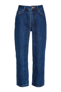Синие джинсы с выбеливанием Aalto