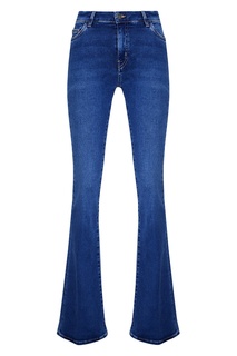 Голубые джинсы-клеш Bodycon Marrakesh MiH Jeans