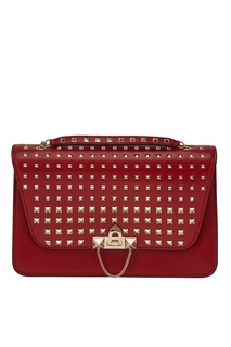 Кожаная сумка с шипами Valentino