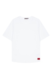 Белая футболка с V-вырезом Calvin Klein