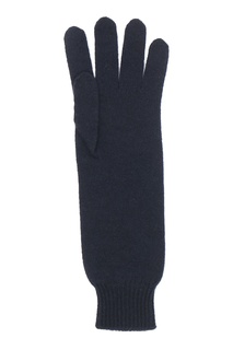 Темно-синие кашемировые перчатки Jil Sander