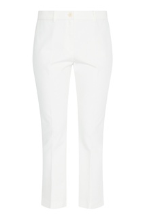 Белые укороченные брюки Marina Rinaldi