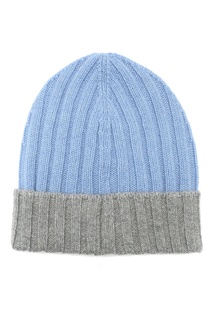 Голубая шапка с серым отворотом Viadeste