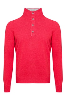 Красный свитер с пуговицами Della Ciana