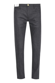 Шерстяные брюки серого цвета Pt05