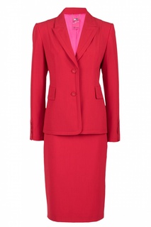 Красный костюм с узкой юбкой Blumarine