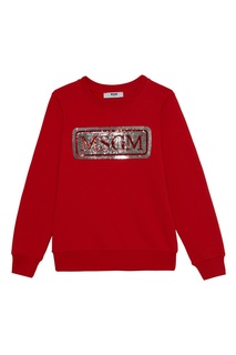 Свитшот с блестящим логотипом Msgm