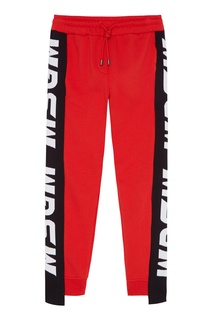 Красные брюки из хлопка Msgm