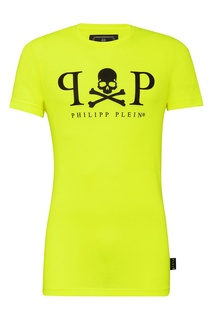 Облегающая неоновая футболка Philipp Plein
