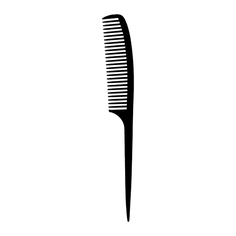 Расческа-гребень для волос LADY PINK BASIC PROFESSIONAL карбоновая с ручкой 22 см