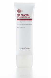 Easydew EX, Успокаивающий увлажняющий крем для нормальной и сухой кожи Red Control Claming Cream, 50 мл
