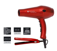 Domix, Фен Ruby Ceramic 2100W A010 + мини щипцы-гофре HW 65W Hair Way