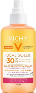 Domix, Солнцезащитный двухфазный спрей с антиоксидантами SPF30 Capital Soleil - 19, 200 мл Vichy