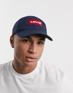 Кепка с логотипом Levis-Темно-синий