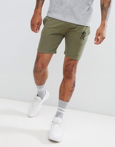 Оливковые шорты с затягивающимся шнурком Gym King-Зеленый
