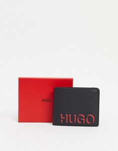Кожаный бумажник HUGO Victorian-Черный Boss