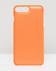 Кожаный чехол для iPhone 7/8 Knomo London-Оранжевый
