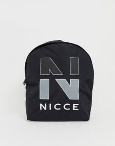 Черный рюкзак с большим логотипом Nicce