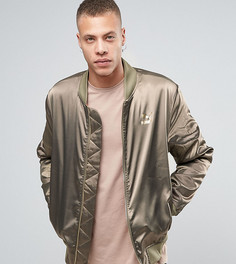 Бомбер цвета хаки Puma Luxe эксклюзивно для ASOS-Зеленый