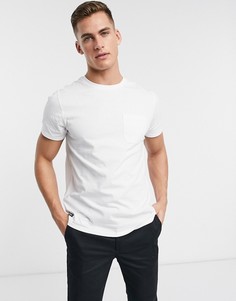 Белая базовая футболка с карманом Threadbare-Белый
