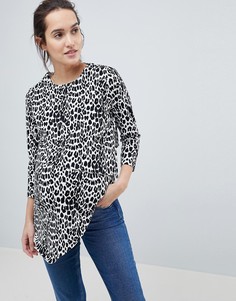 Двухслойный асимметричный топ с принтом ASOS DESIGN Maternity Nursing-Мульти