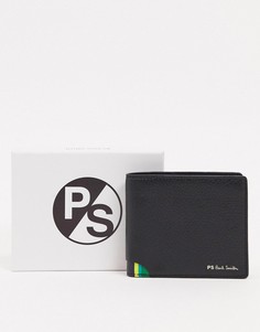 Черный кожаный бумажник PS Paul Smith