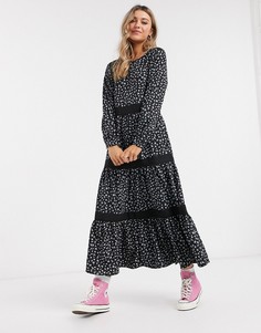 Платье макси с цветочным принтом JDY-Мульти