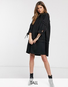 Черное свободное платье с высоким воротом Vero Moda Tall-Черный