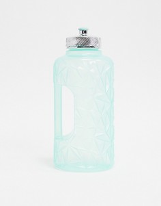 Граненая бутылка для воды мятного цвета Typo-Мульти