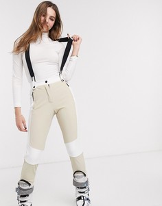 Нюдовые горнолыжные брюки Topshop-Бежевый