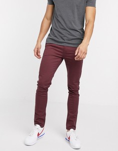 Бордовые чиносы Topman-Красный