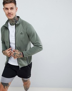 Спортивная куртка с высоким воротом First Menswear-Зеленый