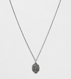 Серебристое ожерелье с изображением Св.Христофора на подвеске Reclaimed Vintage inspired эксклюзивно для ASOS-Серебряный